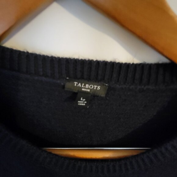 Women's Talbots Christmas Winter Sweater Lp Petite - Picture 2 of 3